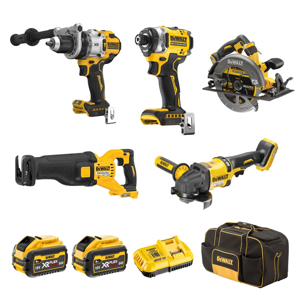 DeWalt DCZ507T2-XE XR Combo Kit - 18V/54V - 5 Piece