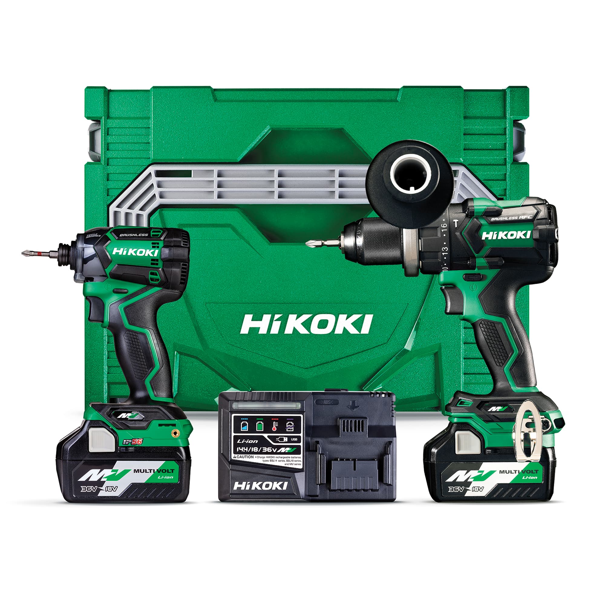 HIKOKI 36V Brushless Impact Drill and Impact Driver 2PC Kit