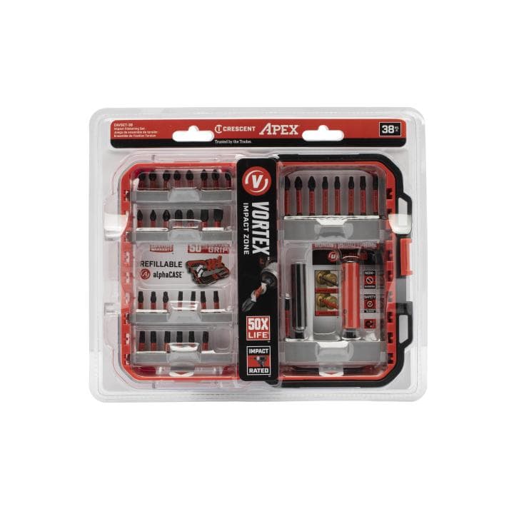 CRESCENT 38 Piece VORTEX™ alphaCASE™ Set