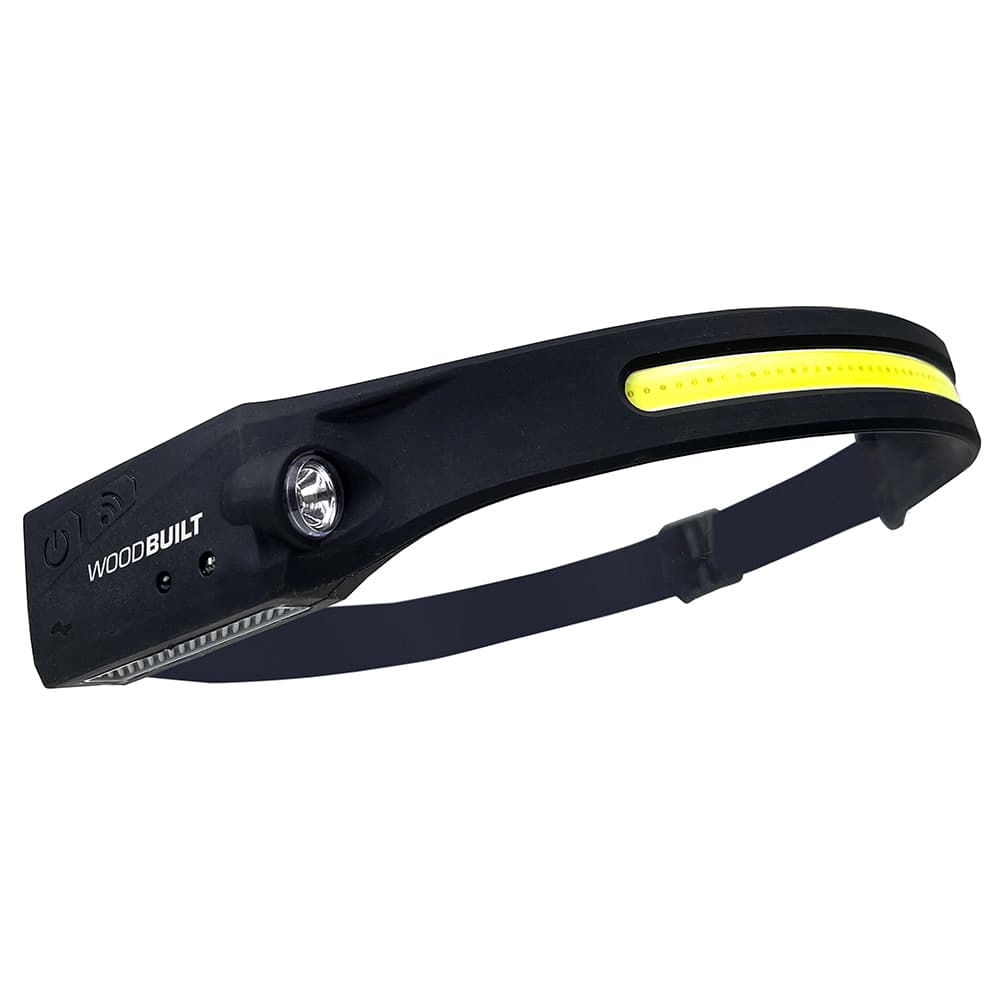 350 Lumen Woodbuilt Rechargeable LED Head Light with Motion Sensor