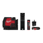 MILWAUKEE REDLITHIUM™ USB RECHARGEABLE CROSS LINE LASER KIT