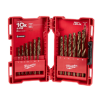 MILWAUKEE RED HELIX™ COBALT DRILL BIT SET 19PC