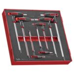 Teng TEDHEX7 7pc T-Handle Hex Set 2.5-8mm - TED-Tray