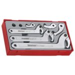 Teng TTHP08 8pc Hook & Pin Wrench Set - TC-Tray