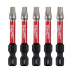 MILWAUKEE SHOCKWAVE™ POWER BIT SECURITY TORX TXB027 50MM (2") 5 PACK