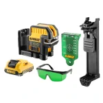 DEWALT DCE0822D1G-XE 12V XR 2 Spot Cross Line Green Laser - 1 X 2Ah