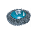 MAKITA 100mm Crimped Wire Bevel Brush, M10 x 1.5 (D-77556)