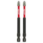MILWAUKEE SHOCKWAVE™ POWER BIT PHILLIPS #2 89MM (3-1/2") 2PK