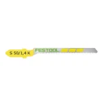 FESTOOL Curved Cut Jigsaw Blade S 75mm x 1.4mm K - 5 Pack