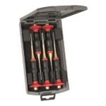 RENNSTEIG 425152 - PARALLEL PIN PUNCH SET WITH HANDGUARDS - 5 PIECE