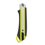 KOMELON 25mm SNAP OFF KNIFE HIGH-VIS ERGONOMIC NON-SLIP GRIP - AUTO LOCK