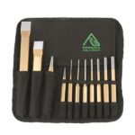 RENNSTEIG REN02 - CHISEL, PIN & CENTRE PUNCH TOOL ROLL - 11 PIECE
