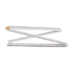 STANWAY White Folding Rule (1m x 18mm)