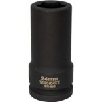 Teng 3/4in Dr. Deep Impact Socket 24mm DIN