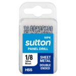 SUTTON 1/8" HSS Double-Ended Panel Drill Bit - 10 Piece