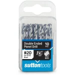 SUTTON No.20 HSS Double-Ended Panel Drill Bit - 10 Piece