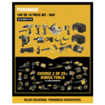 DEWALT DCZ1085P3-XE 10PC COMBO KIT 5AH