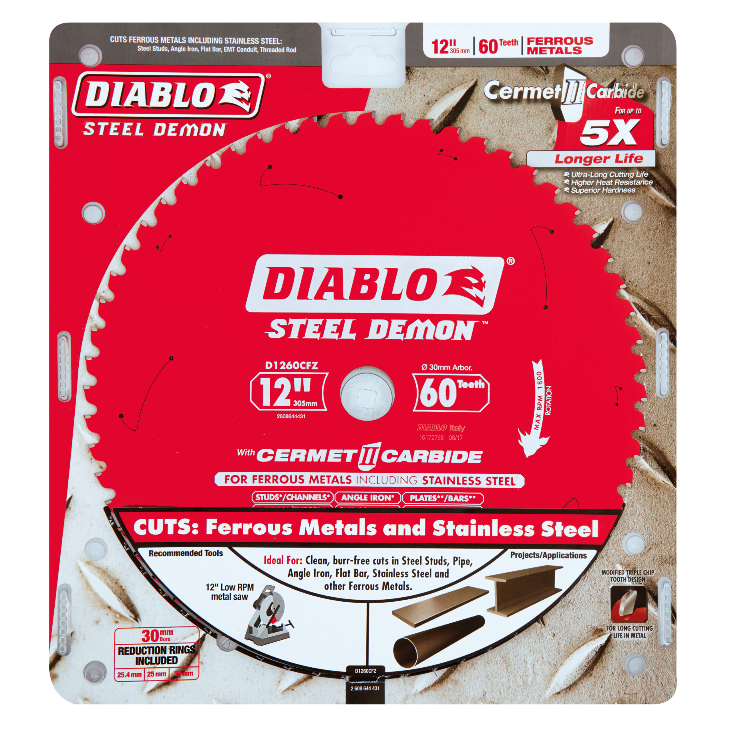 Diablo - Steel Demon 12 in. / 305mm 60T Ferrous Metals STEEL DEMON Saw Blade